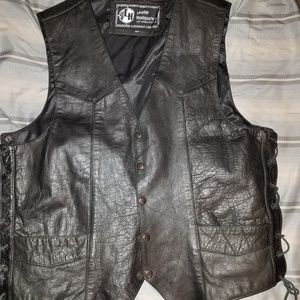 Leather headquarters vest. From las Vegas. Size L